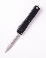 Microtech ULTRATECH D/E GEN IV STONEWASH  DOUBLE FULL SERRATED 11224-D12