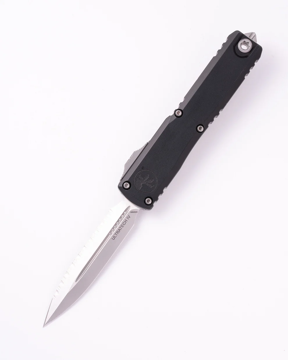 Microtech ULTRATECH GEN IV DE STONEWASH FULL SERRATE BLACK 11224-12 (1) Microtech ULTRATECH GEN IV D/E STONEWASH FULL SERRATE BLACK 11224-12 - Image 1
