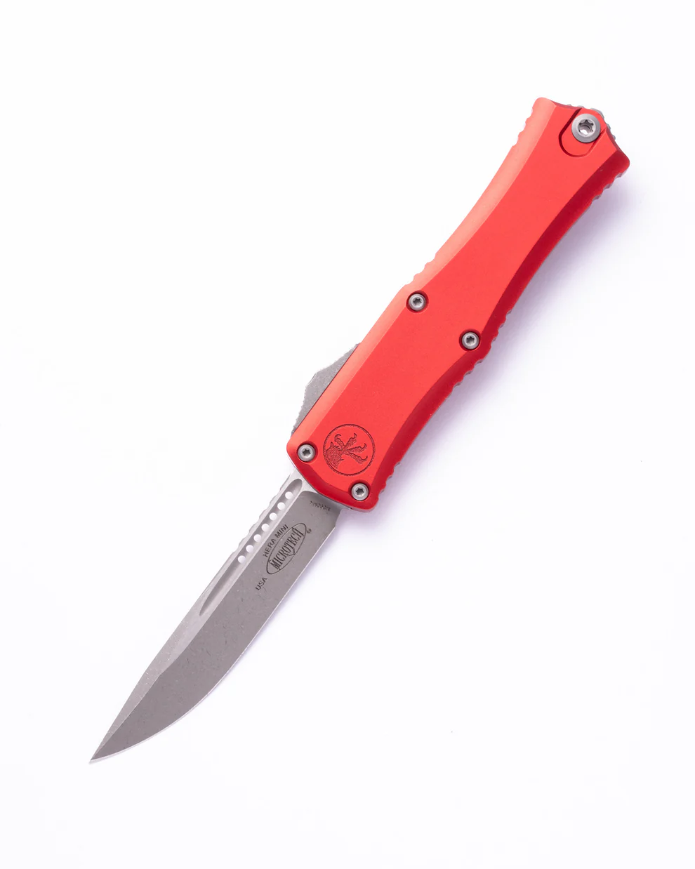 blem-1945 Microtech Hera II Mini S/E Red Stonewash 1703M-10RD - Image 1