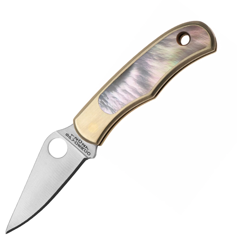 SPYDERCO BUG Nickel Silver Abalone C133AP (1) SPYDERCO BUG Nickel Silver Abalone C133AP - Image 1