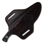Microtech Akris Black Dark Chocolate Leather Sheath 95-10BK-1 - Image 3